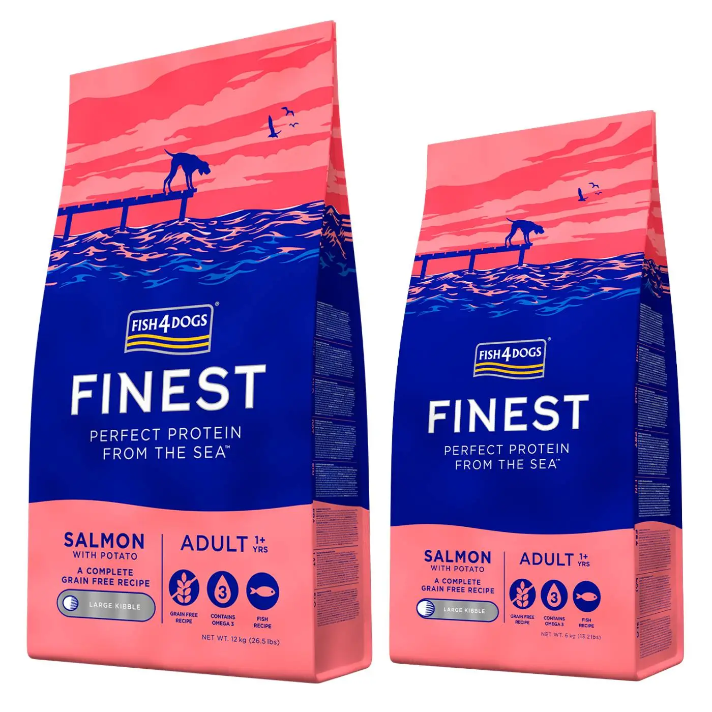 Fish4Dogs Finest Complete Adult Salmone Large