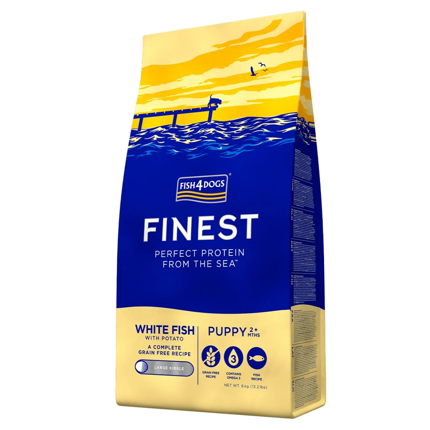 PROMO 3x6Kg – Fish4Dogs Finest Puppy Pesce Bianco Large Per Cuccioli - immagine 5