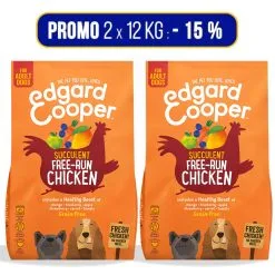 Edgard & Cooper PROMO 2x12Kg Edgard & Cooper Pollo Per Cani Adulti