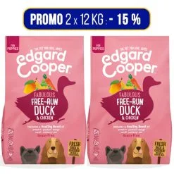 Edgard & Cooper PROMO 2x12Kg Edgard & Cooper Anatra E Pollo Per Cuccioli Puppy