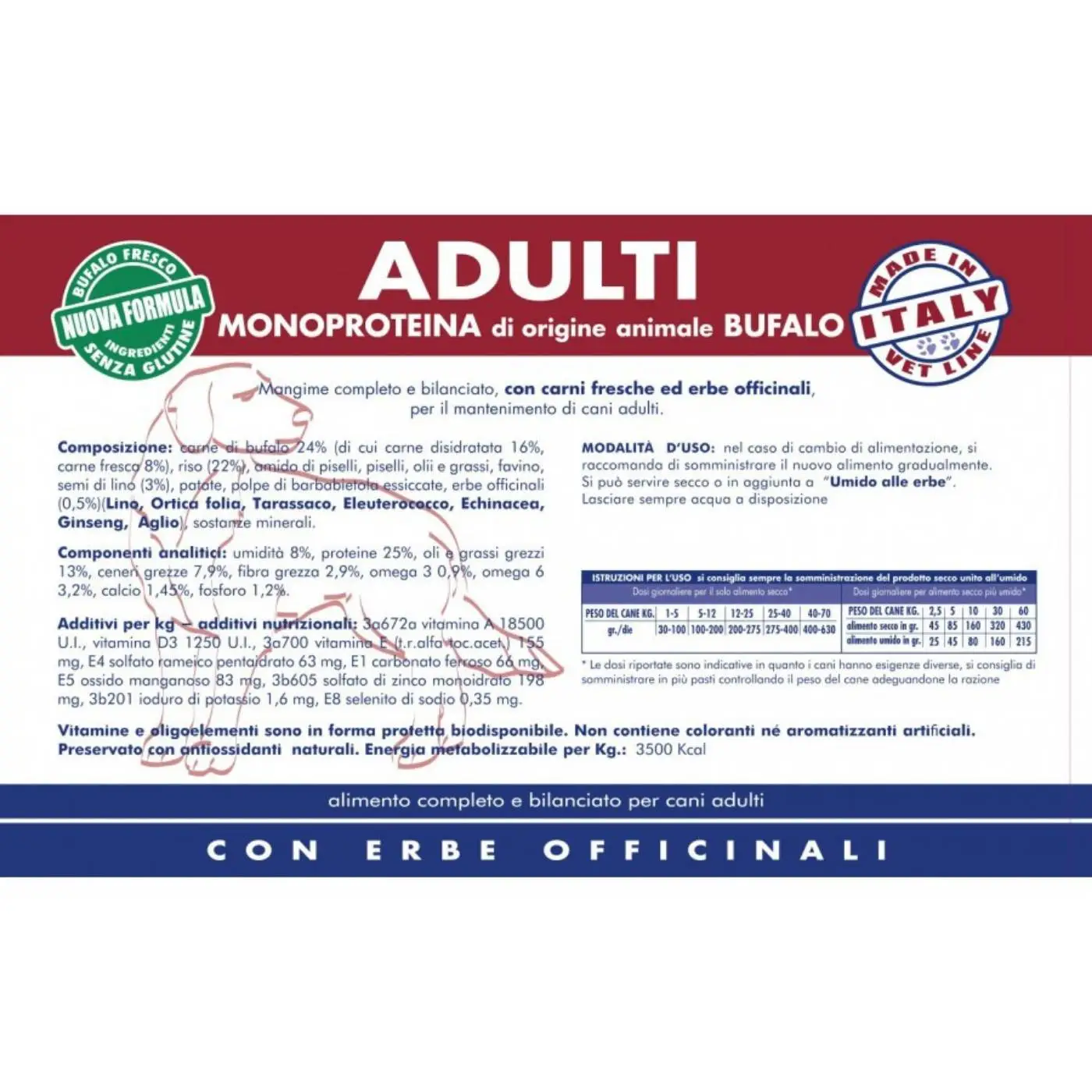 Vet Line Bufalo Per Cani Adulti Monoproteico VetLine - immagine 4