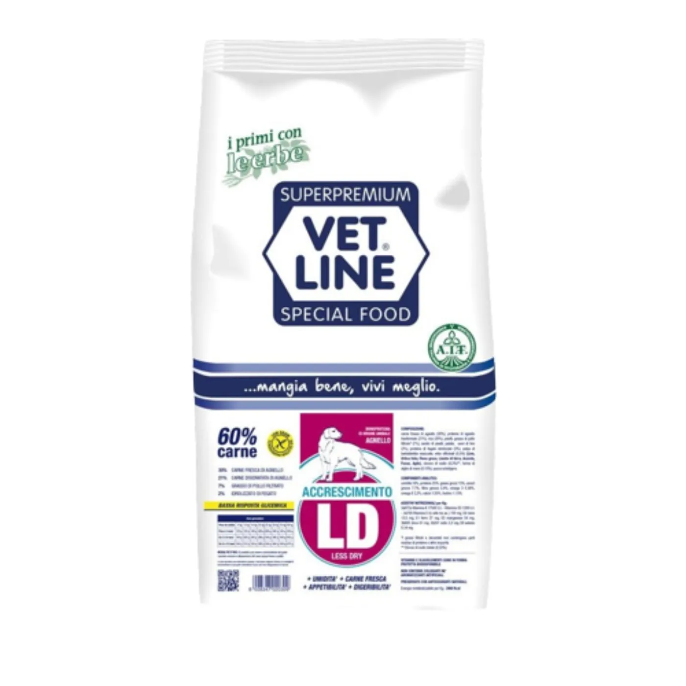 Vet Line Linea LD Agnello Accrescimento Per Cuccioli Vetline