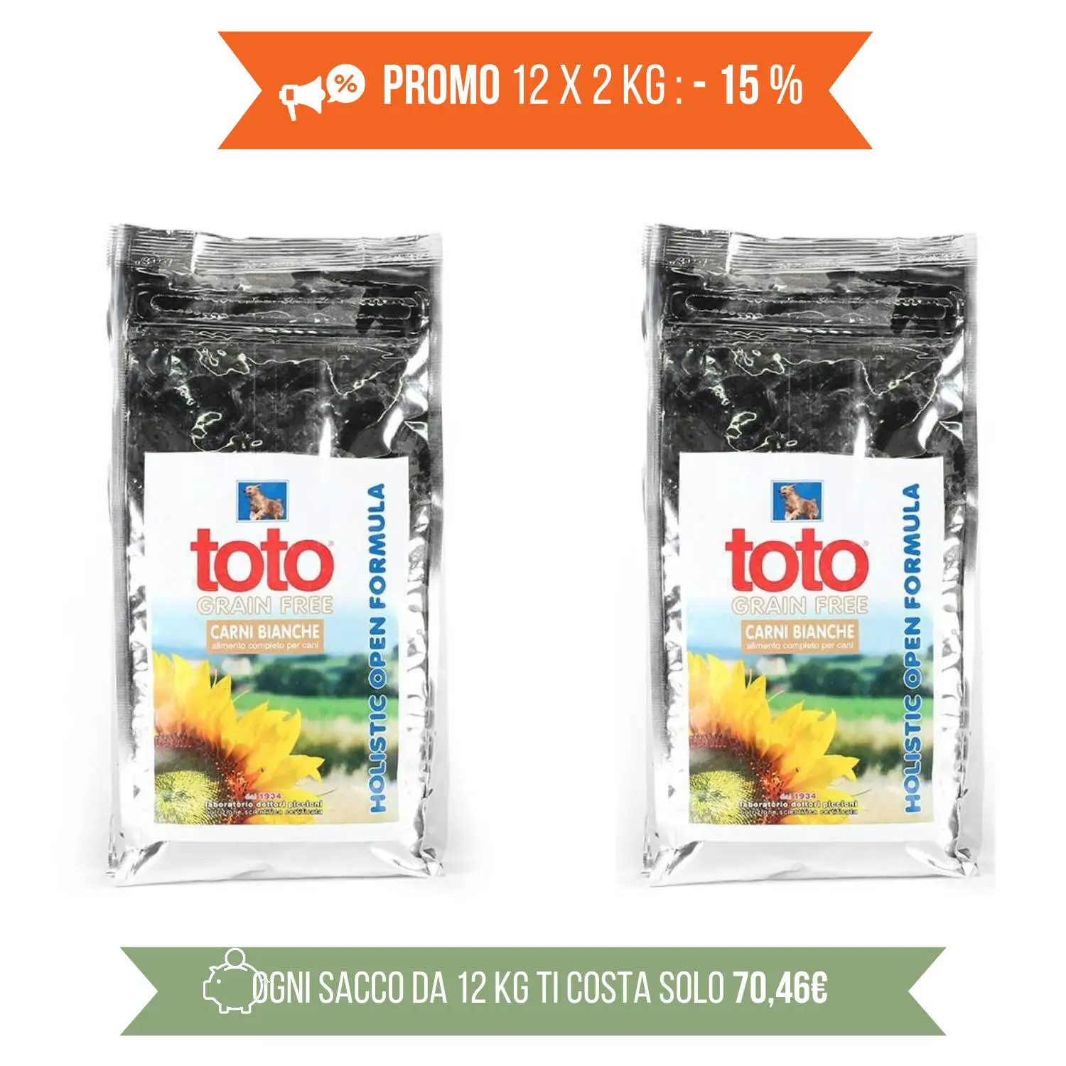 Toto Holistic Crocchette Per Cani Grain Free Carni Bianche - immagine 3