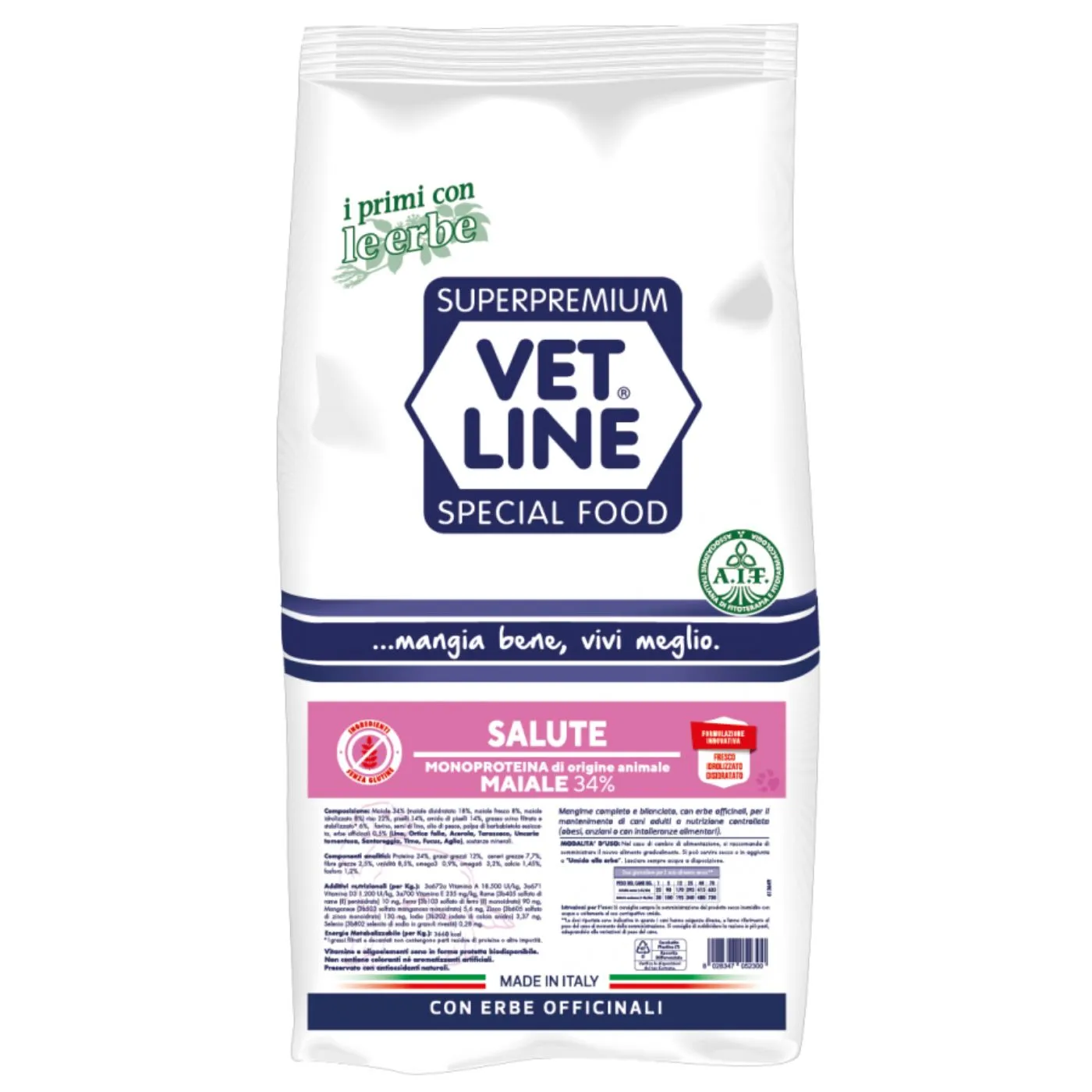 Vet Line Linea Salute Maiale Per Cani Adulti VetLine