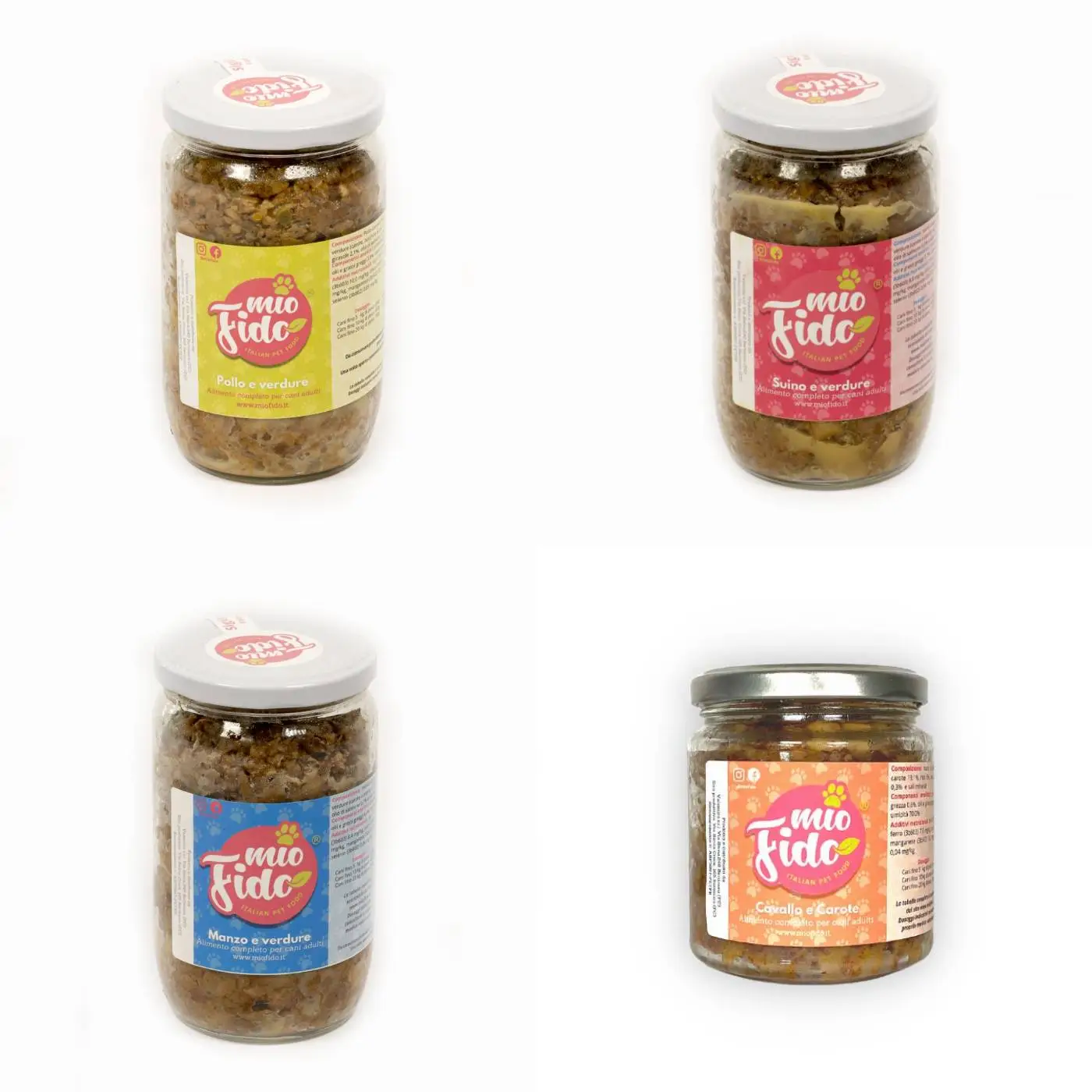 Mio Fido MioFido Box Mix Alimento Umido Completo Per Cani 4 Pezzi X 150g