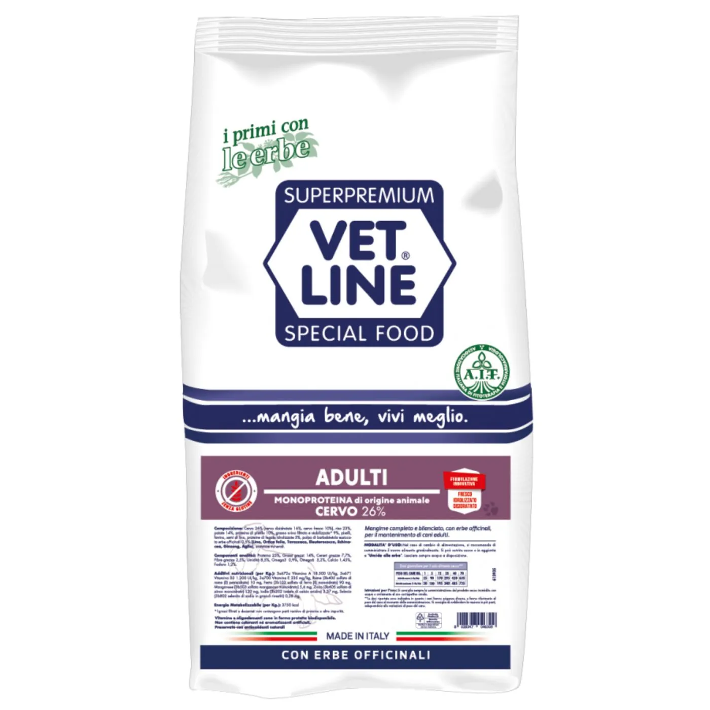 Vet Line Cervo Per Cani Adulti Monoproteico VetLine - immagine 2