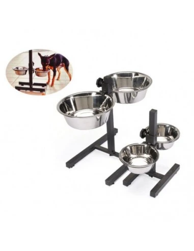 CAMON Doggy Bar Kit Supporto Ciotole.C026/5. Ciotole Per Cani - immagine 2