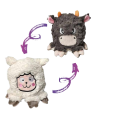 GIMBORN ITALIA S.R.L. Gimdog Double Face Pecora/Toro. Giochi Per Cani