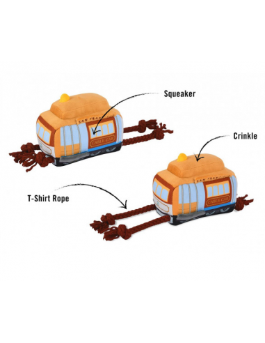 Gioco Play Mezzi Trasporto, Funivia Peluche. Gioco Per Cani . - immagine 2