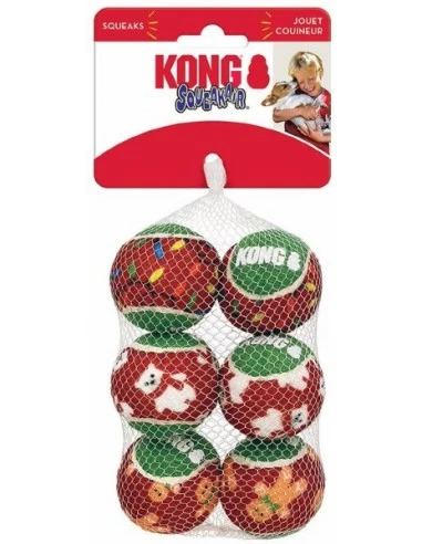 PET VILLAGE Srl Kong Holiday Squeakair 6 Balls . Giochi Per Cani